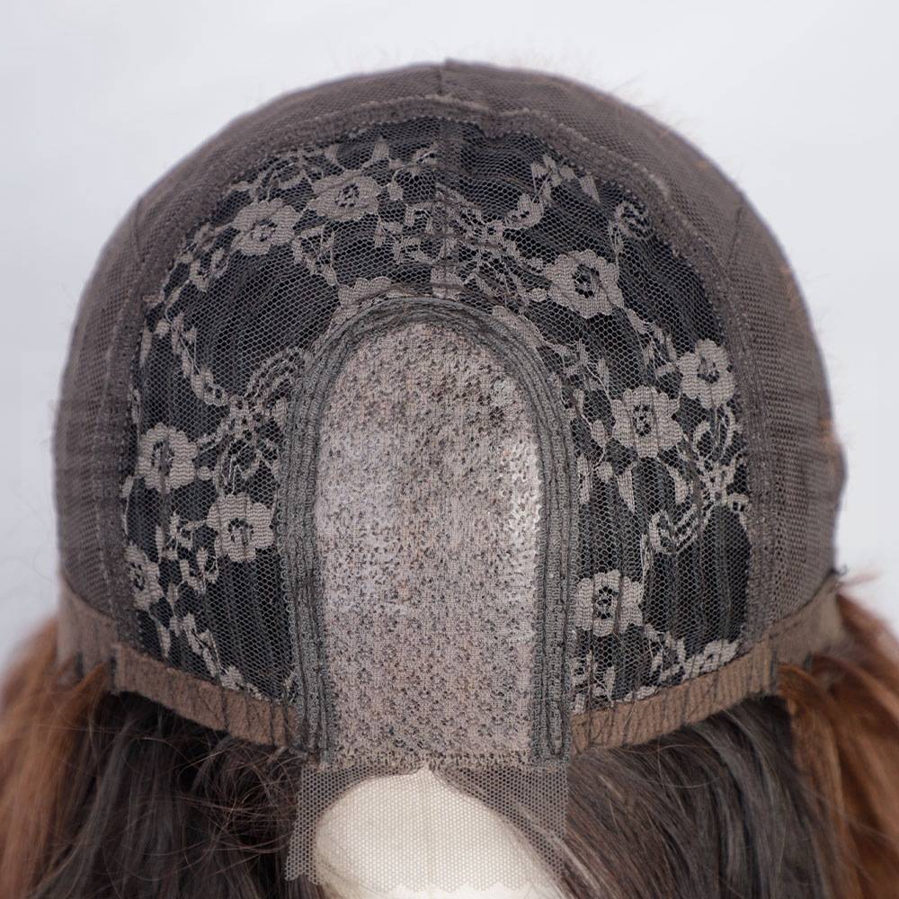 Wig European and American wig long curly curly small lace big waves, fibrous head wig wigs