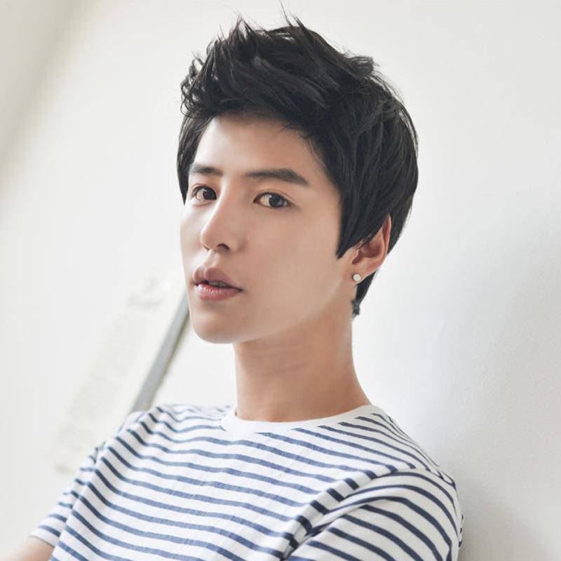 Manufacturer Mei Men's Wigs Handsome Flying European Header RLZ Texture Wig High -temperature Silk Spot