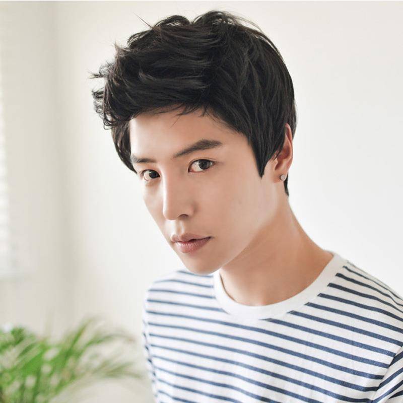 Manufacturer Mei Men's Wigs Handsome Flying European Header RLZ Texture Wig High -temperature Silk Spot