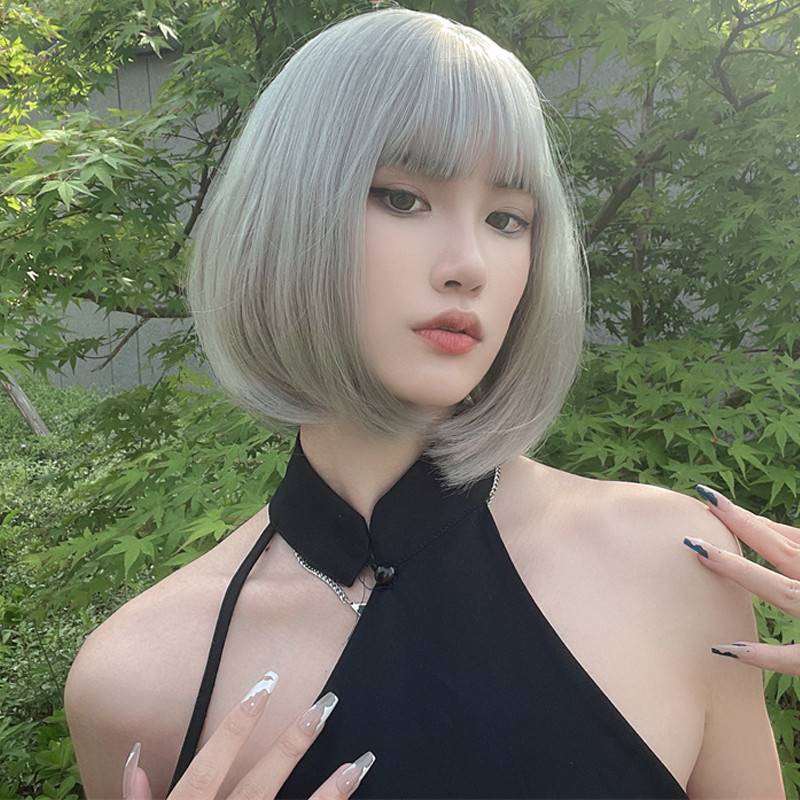 Internet celebrity new wig manufacturer fashion BOBO European and American short -haired Japanese short straight straight hair sleeve proxy