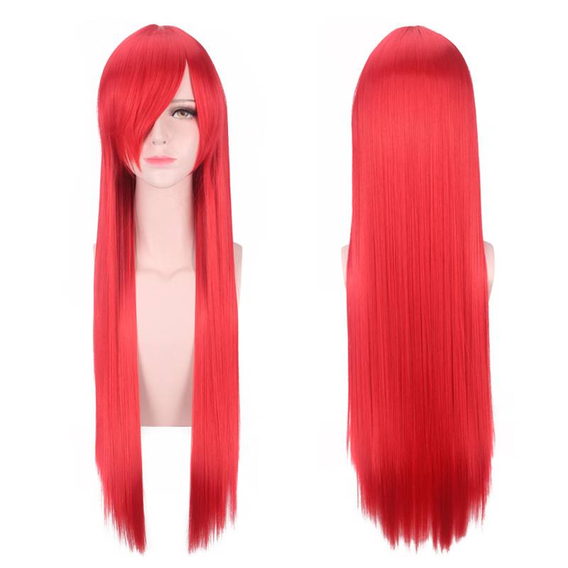 cosplay wig universal 80cm color long -haired European and American men's and female multimeter universal straight hair manufacturers