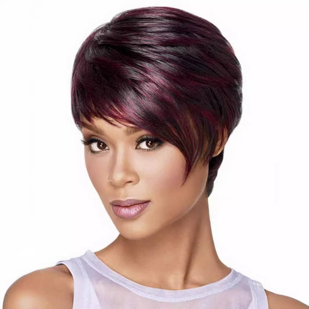 New fake hair supply, European and American women's short hair temperament, messy short hair, fluffy, realistic and fake hair