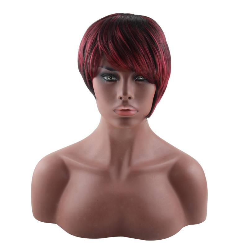 New fake hair supply, European and American women's short hair temperament, messy short hair, fluffy, realistic and fake hair