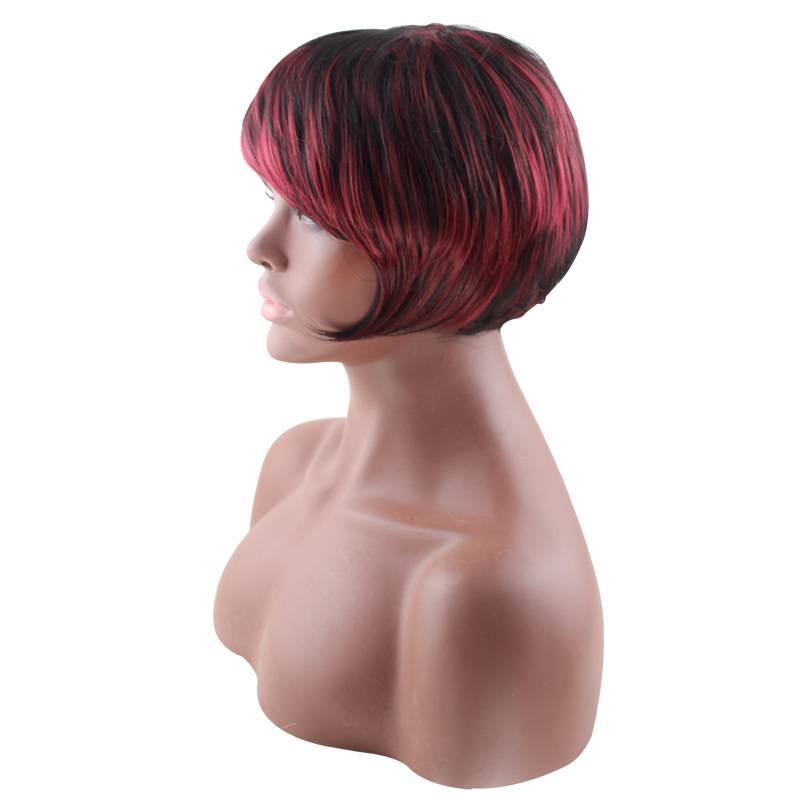 New fake hair supply, European and American women's short hair temperament, messy short hair, fluffy, realistic and fake hair