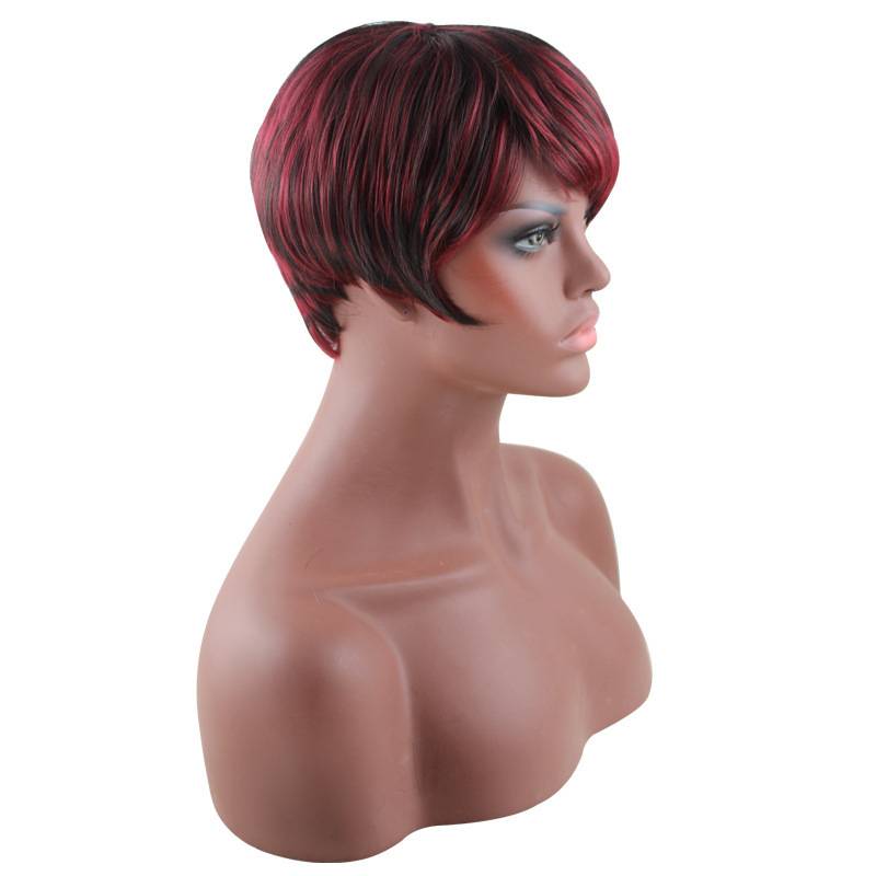 New fake hair supply, European and American women's short hair temperament, messy short hair, fluffy, realistic and fake hair