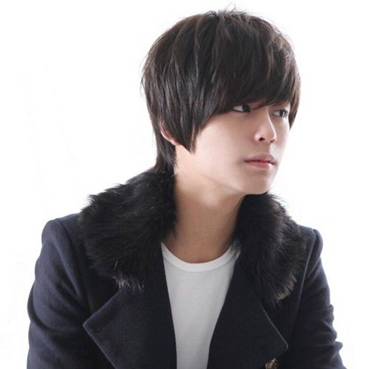 Korean version of men's fake hair handsome short hair, realistic fluffy, sloping bangs, natural boys, students student wigs, men's trends