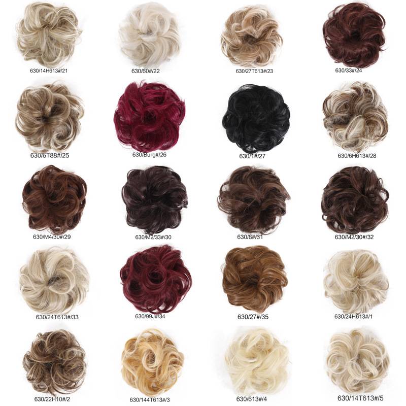 Hair cover fluffy hair ring head rope elastic curly curly hair accessories head jewelry head flower dummy hair ring Q5