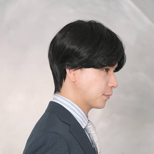 Wig Men's short hair is divided into bangs stars, the same student Youth Korean version of handsome, natural fluffy new full header