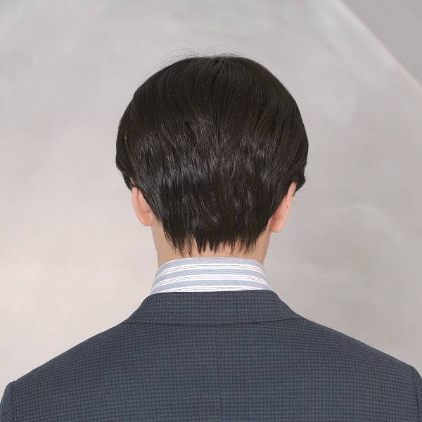 Wig Men's short hair is divided into bangs stars, the same student Youth Korean version of handsome, natural fluffy new full header