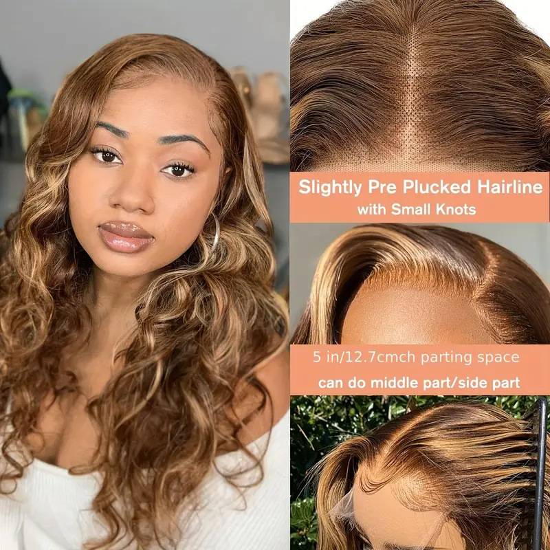 Wigs in Europe and the United States before picking up piano color wavy curly hair African hot -selling front lace