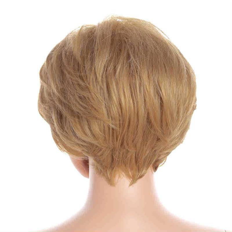European and American ladies wigs, short curly curls, chemical fiber, fluffy fashion micro -curly short hair sleeve