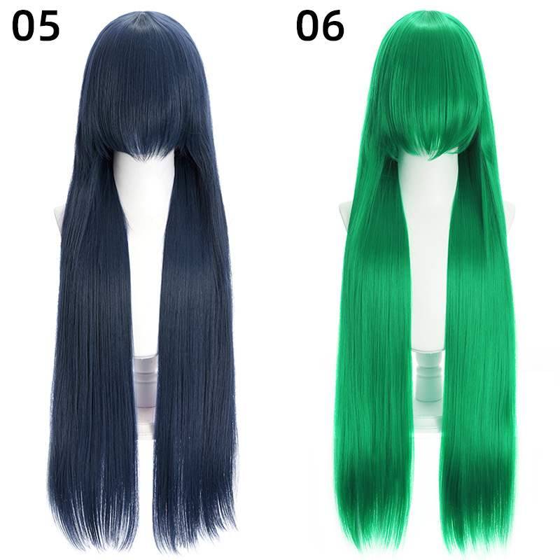 COS wig universal 100cm color long straight hair COS anime hot sales high temperature silk anime wig