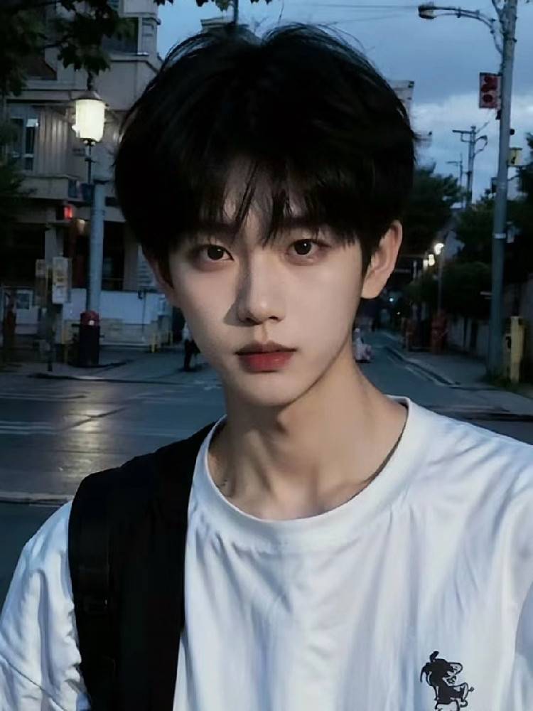 Wig Men's Short Hair Fashion New Micrococket Cover Korean Version Handsome Plosey Nature Naturally Real Internet Red and the same full set