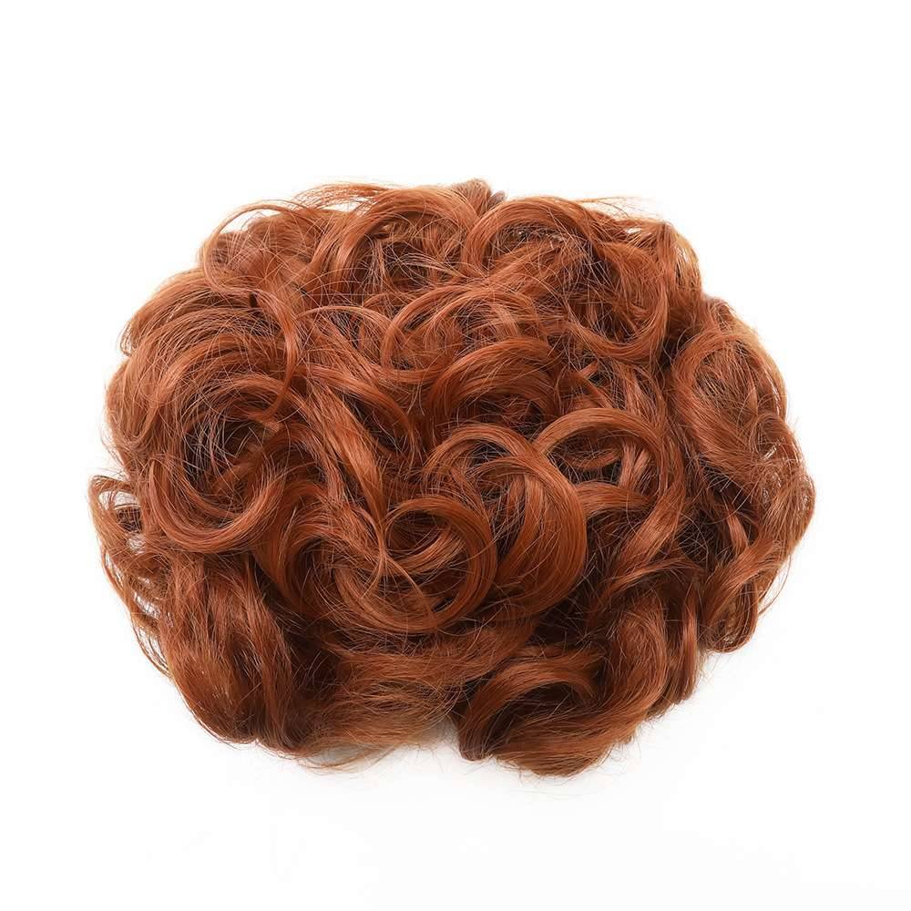 European and American fake hair jewelry hair packets, bud retro hair circles, chemical fiber high temperature silk realistic fake hair accessories
