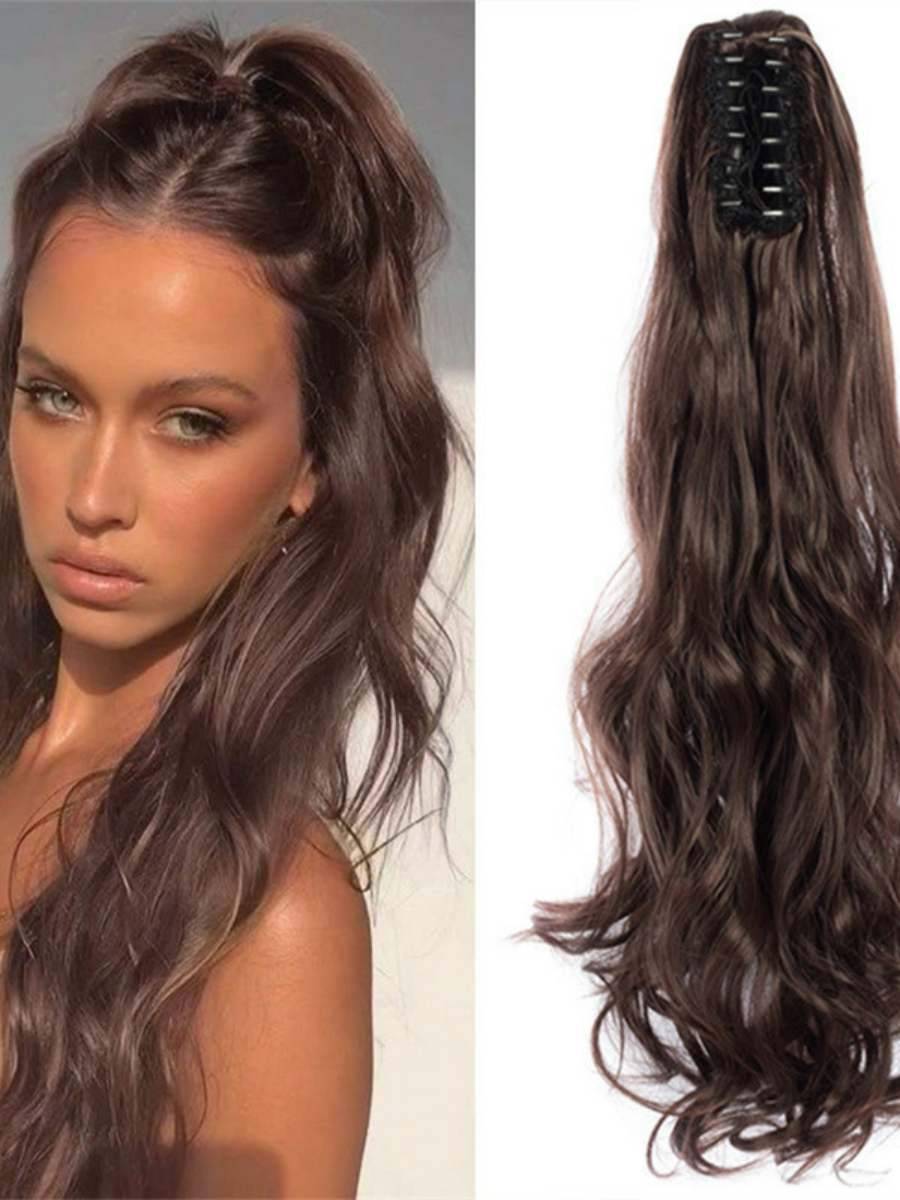 European and American new wig ponytail women's long curly hair horsetail grabbing ponytails and braids support a AA