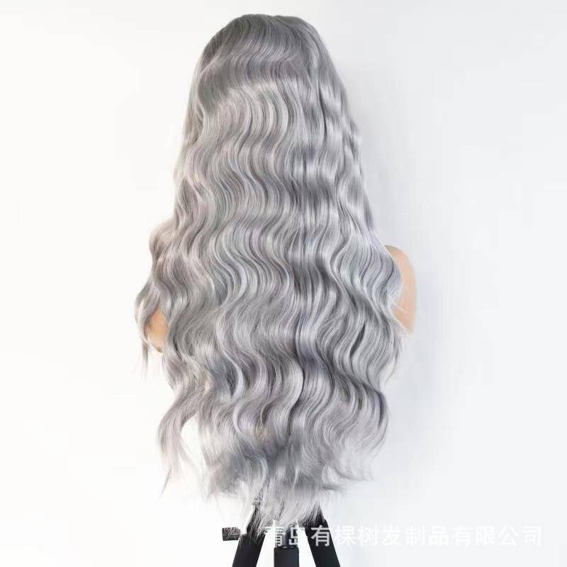 1688 Qingdao Youshu Hair Products Co., Ltd. European and American wig Amazon Wig Gray Grade