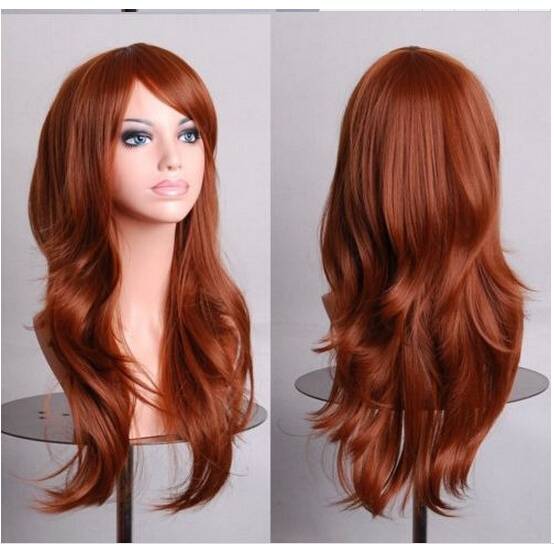 COS long roll anime cosplay color European and American wig gold explosion manufacturers direct selling spot 70cm