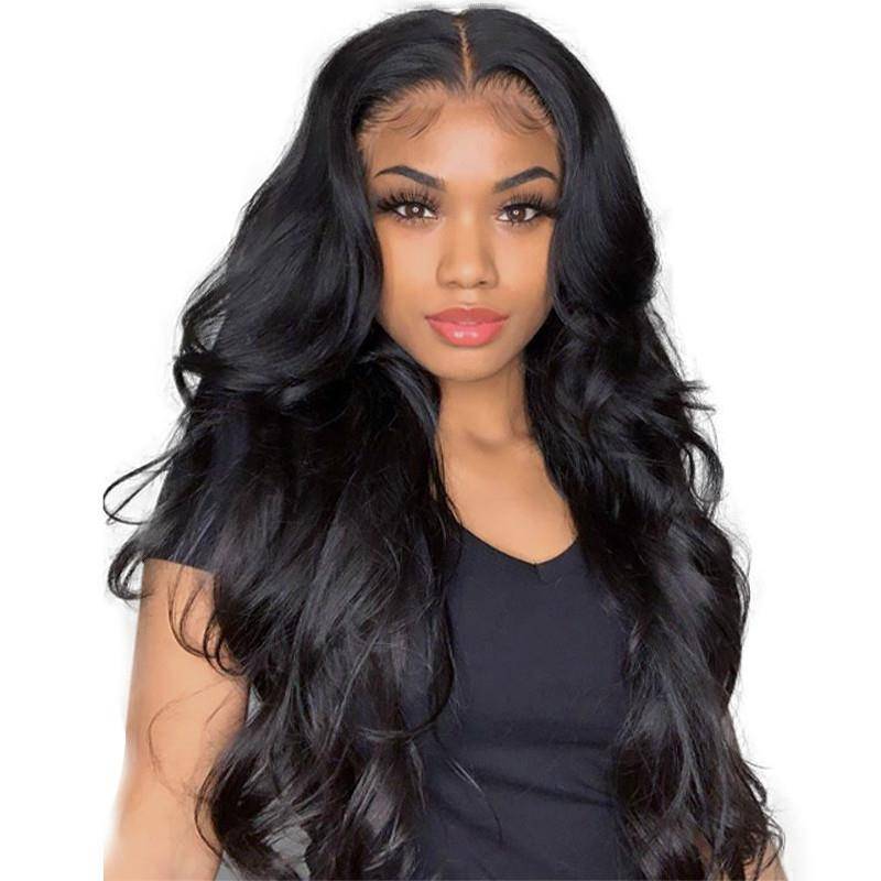 New product Amazon wig female long curly hair is divided into large wave African body wave wig chemical fiber hair