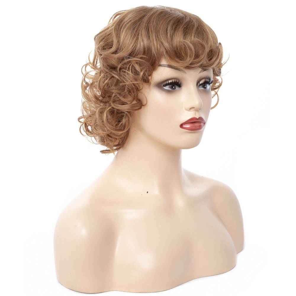 Ww2-12 wig header ladies short hair set speed-selling charter curl head cover