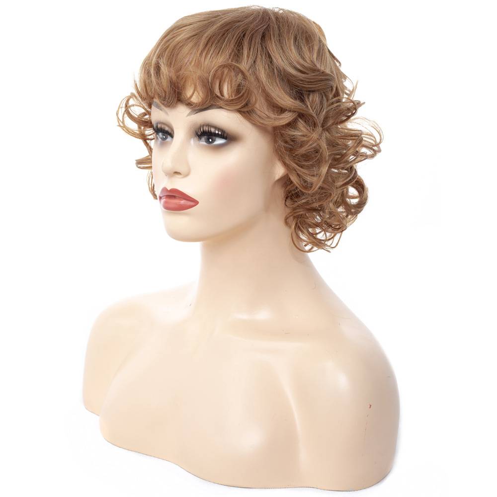 Ww2-12 wig header ladies short hair set speed-selling charter curl head cover