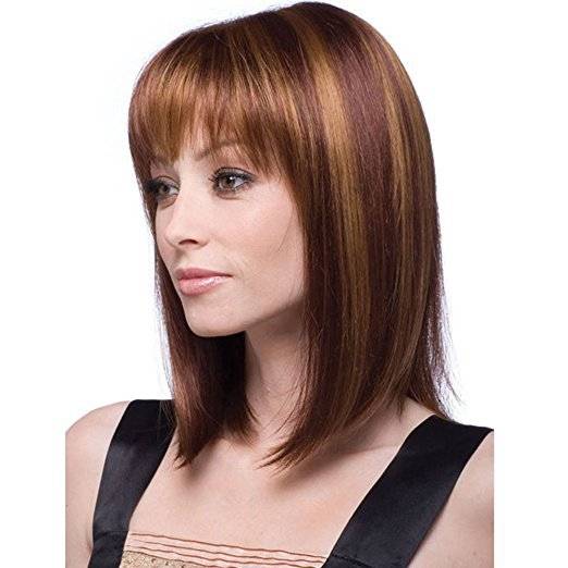 Cross -border shoulder wigs in European and American fashion wig Short -haired black two -color mixed agent discovery