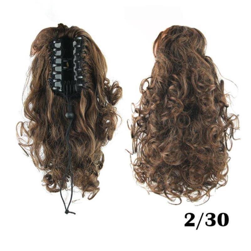 Source small roll grabbing ponytail high temperature hair silk wig customization