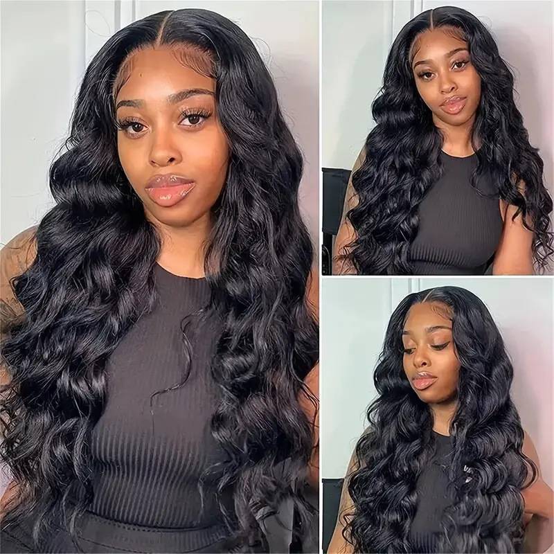 Cross -border wigs in Europe and America's pre -wave wavy curly curly curly African hot -selling lace lace full set