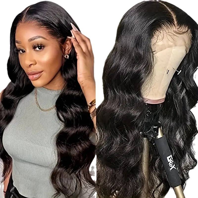 Cross -border wigs in Europe and America's pre -wave wavy curly curly curly African hot -selling lace lace full set