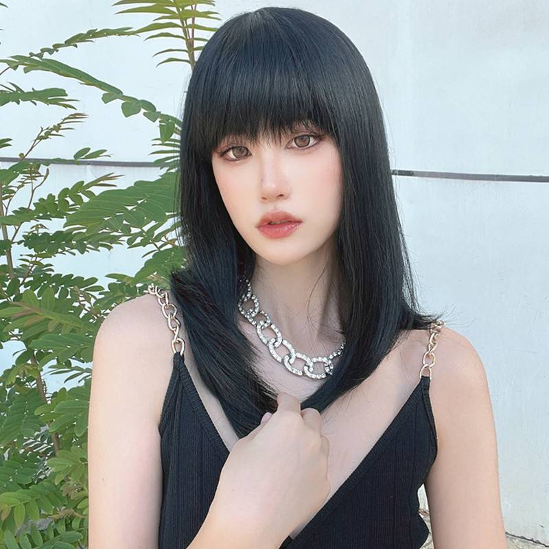 Factory European and American wigs, short straight hair Qi Liu Hai BOBO head fashion fibrous head cover cross -border export