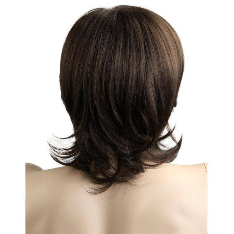 European and American new men's wigs and long bangs partial split wig manufacturers direct selling one generation