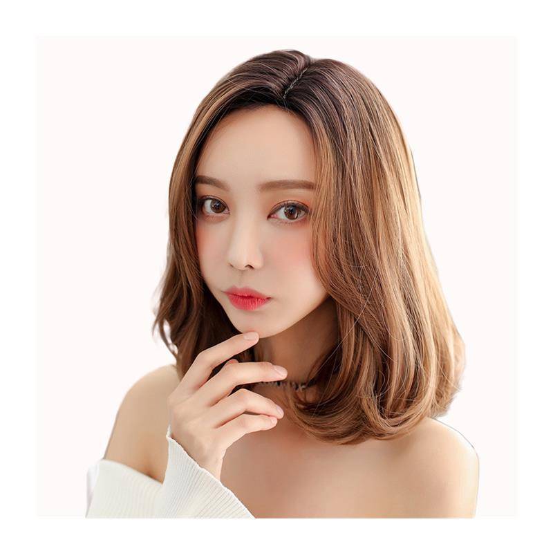 Wigs female short hair fluffy natural buckle grip curly curly hair full wigs and no bangs in the whole wig