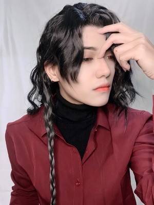 Gufengxuan wig customized hand hook daily costume mechanism style front lace real hair full lace ordinary high -end hair