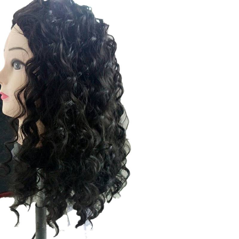 European and American wigs of small curly hair matte hair fluffy fluffy wave long curly hair buckle net ladies Africa