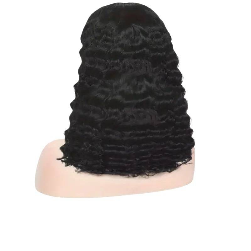 Human hair front lace wave daily water wave bob wig wig