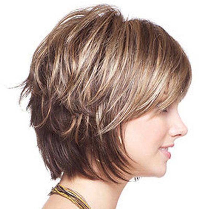 Wig European and American chemical fiber high -temperature silk fashion air, Ms. Liu Hai short hair COS wig manufacturer