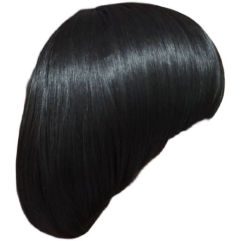 The new high -temperature silk black short nipples BOBO head wig gift network