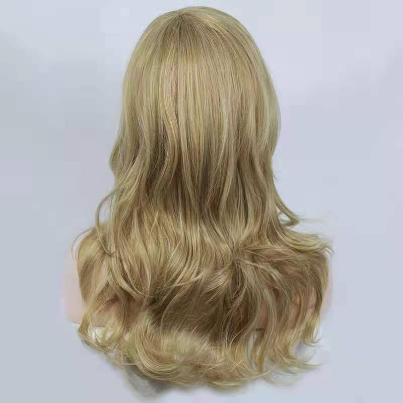 Foreigner wig hair sleeve women's hair long wavy long curly curly hair realistic matte silk performance film and television top