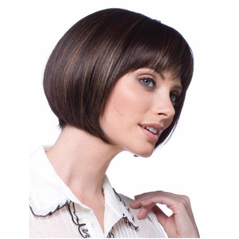 The new European and American fashion wig women's wigs bobo fluffy fiber female Bobo head fake short hair wig high