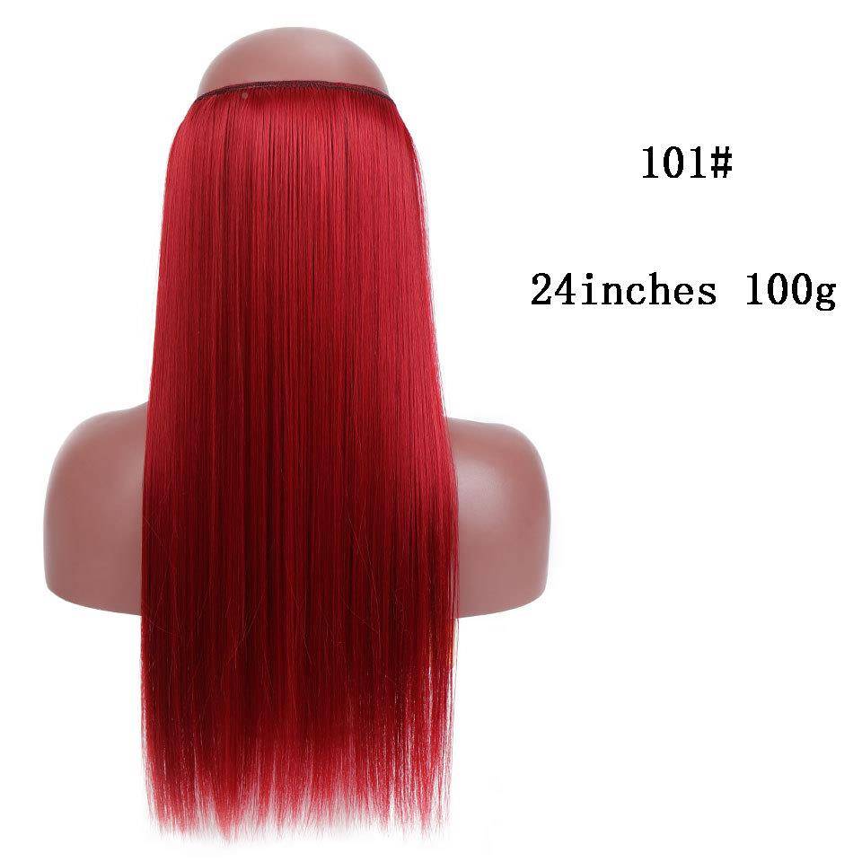 Amazon Europe and the United States COS mermaid picking fish line curly hair straight hair multi -color optional ponytail