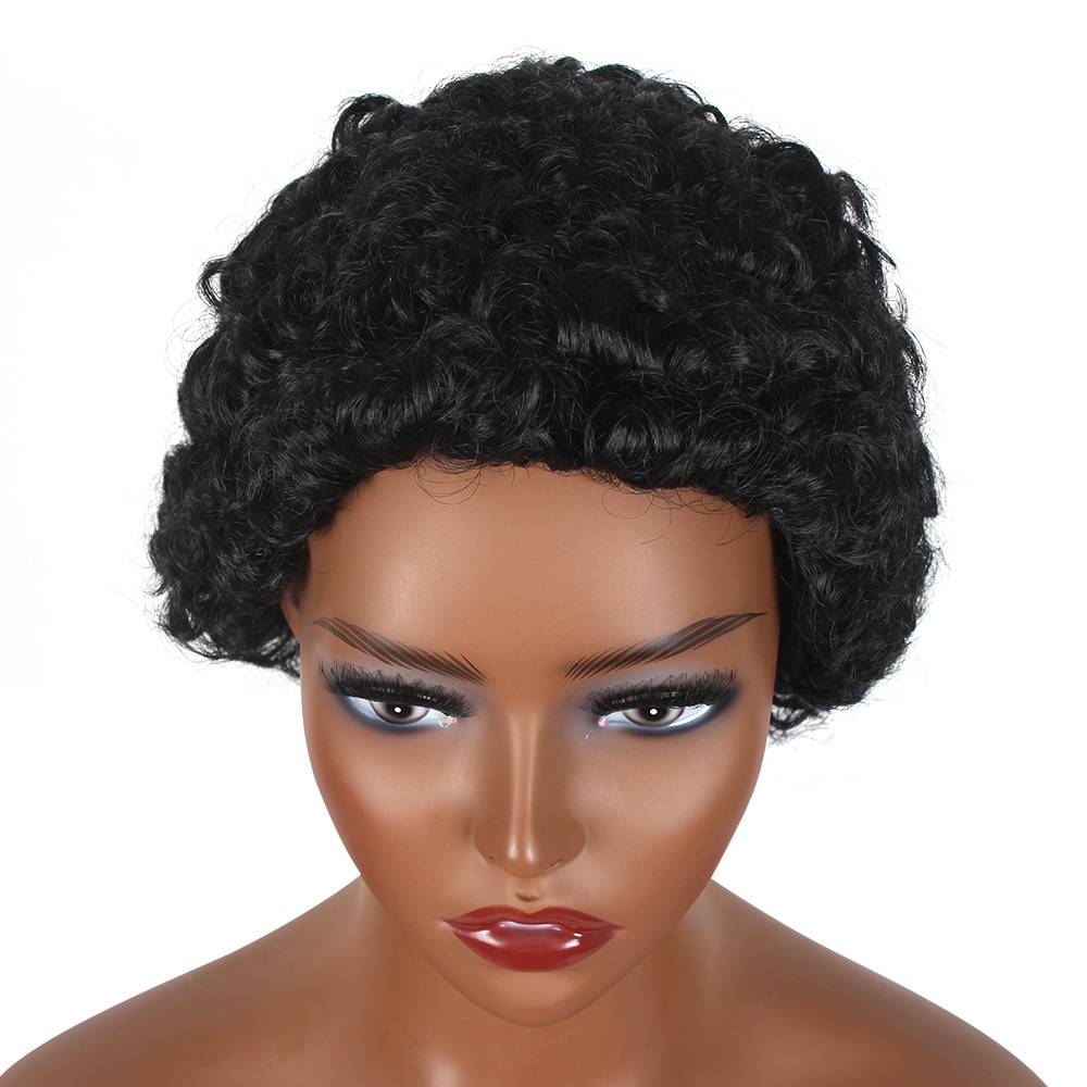 Latin American curly wig Short curly hair wig Wigs Wigs African small roll explosion head wig