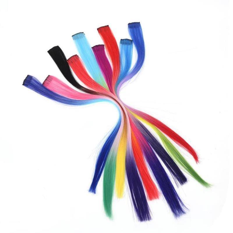 Spot wig Female Color Ending Tablets Chromatin -choppy Wigmail Chemical Fiber 3 Color Gradient Straight