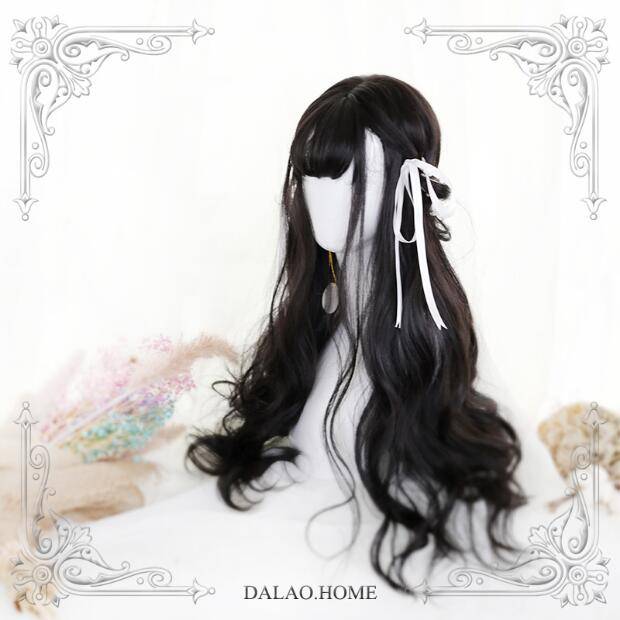 | Big guys' home | Harajuku soft girl Lolita "Sylvia" 65cm+black air bangs wigs