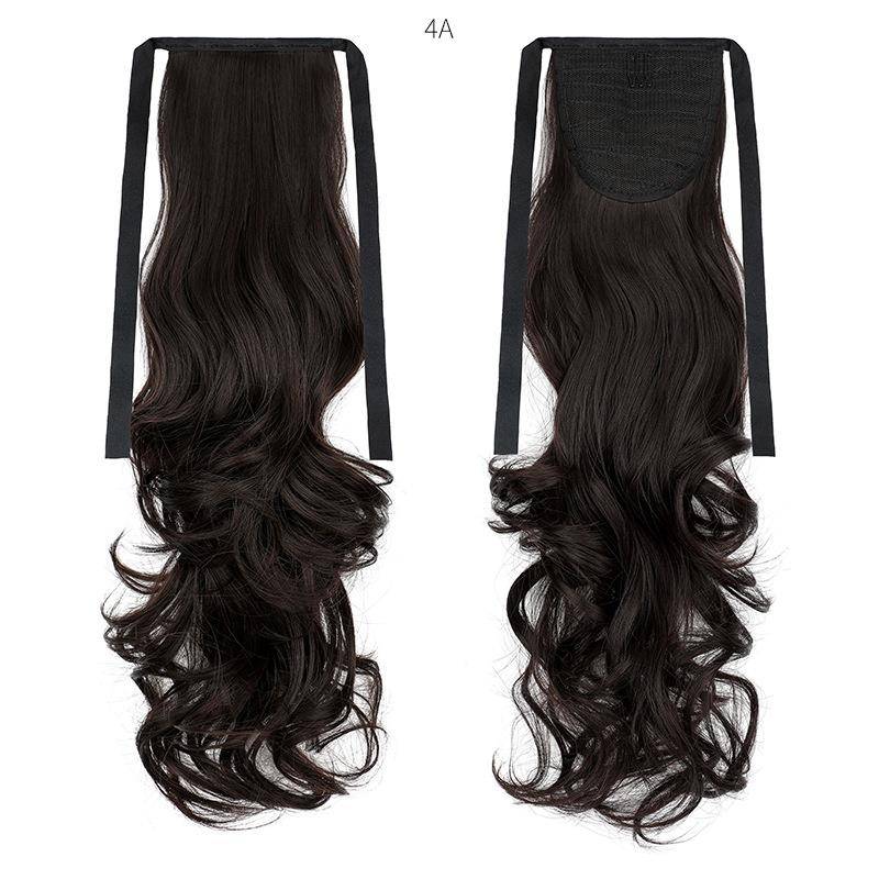 Wig manufacturer's spot wholesale strap -style ponytail curls without trace of ponytail European and American explosion