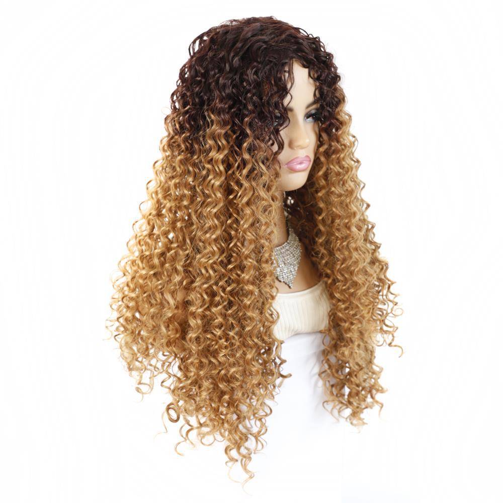 Export -selling header 4T27#Kinky curly curly curls on the hairpot head cover small curl long head cover