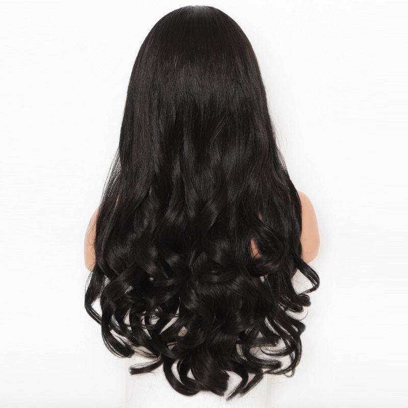 2020 new wig Wig Amazon African wig tie head scarf long curly hair chemical fiber high temperature shred