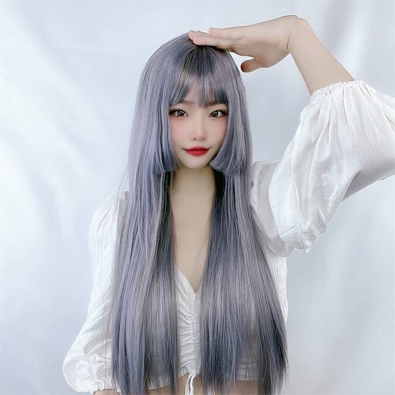 Wigga female long -haired hair lolita soft girl COSPLAY Princess Cosplay cuts temperament and repair the face