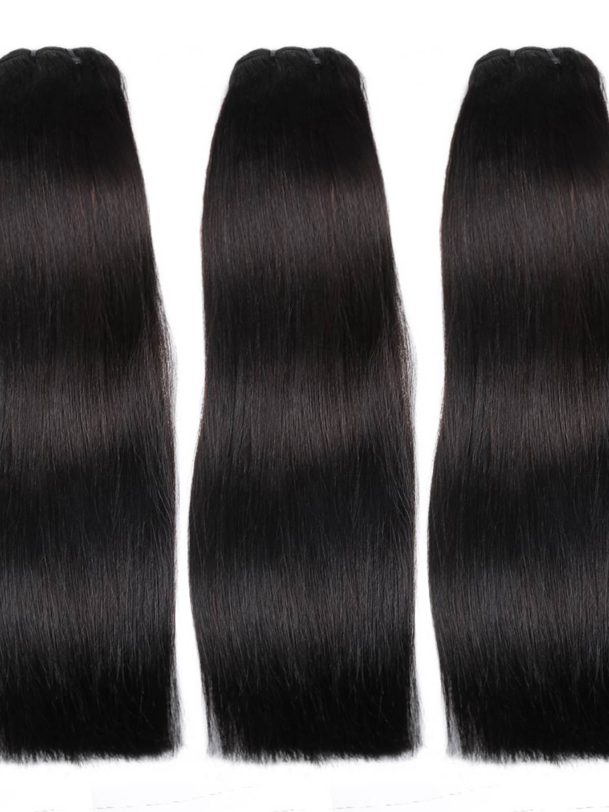 Double DRAWN Human Hair Straight