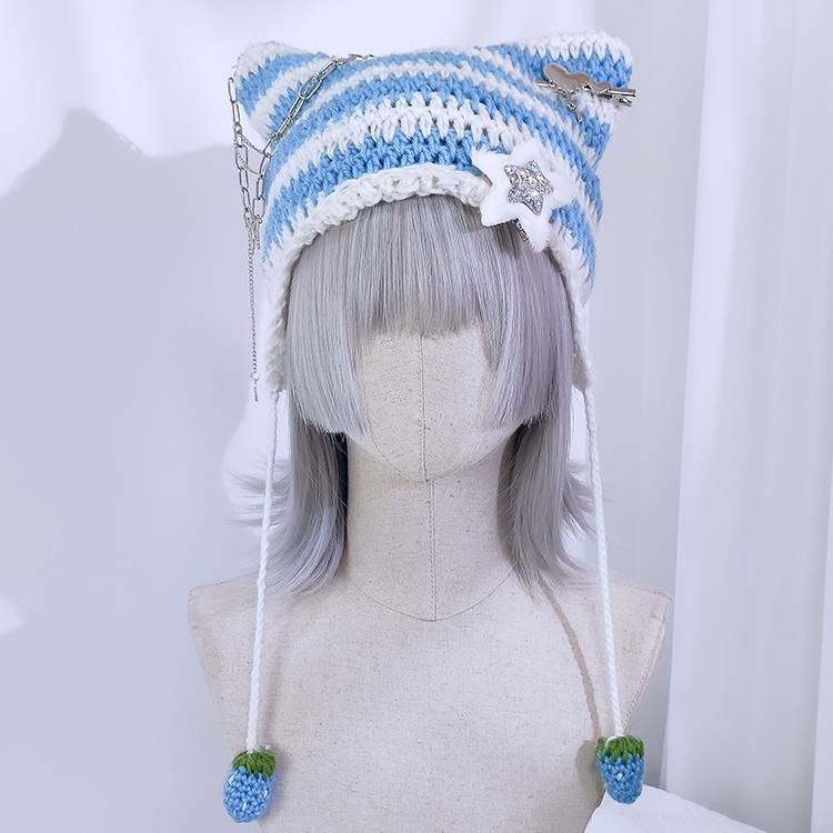 Wigmark The Story+Radio Angel Female Short Hair Silver White Water Color System Landmine Princess Cutting Net Red Daily BOBO