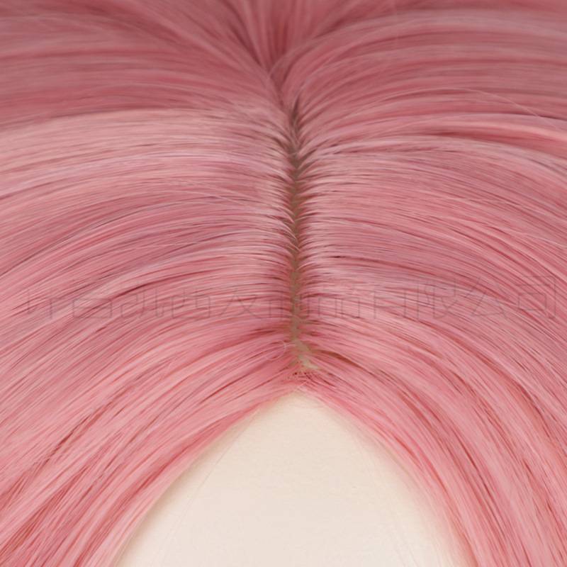 Wigs in European and American short curly hair Divide in women's head sets of pink water ripples short curly hair live stage wigs