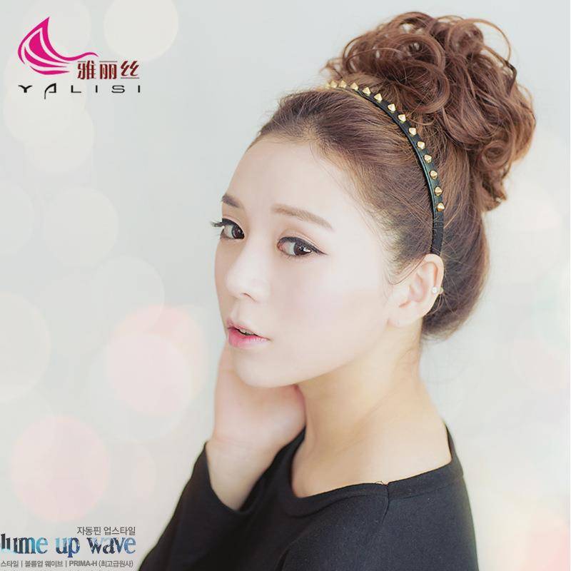 Ladies wig True curly curly circle small fresh star Fan Hua Barball head lazy people reduce age and messy hair circles